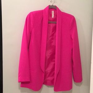 Pink boyfriend blazer
